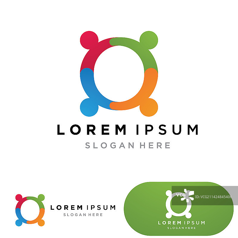 社区人群团队Logo图片素材