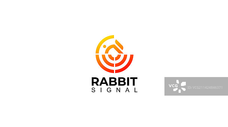 兔子无线网络图标Logo设计元素和模板图片素材
