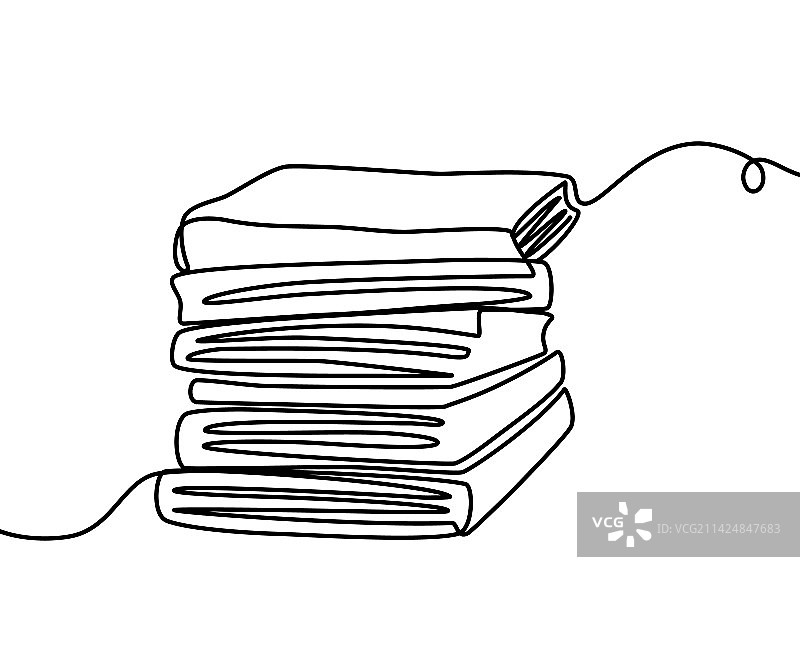 书籍线条图片素材