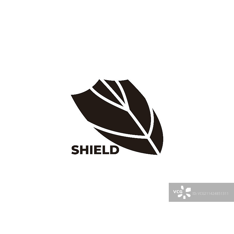 简约几何盾牌标志图片素材