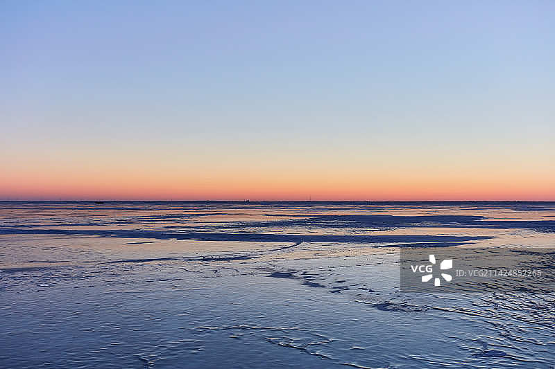 冬天的查干湖风景图片素材