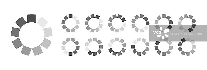 圆形加载缓冲图标视频素材图片素材