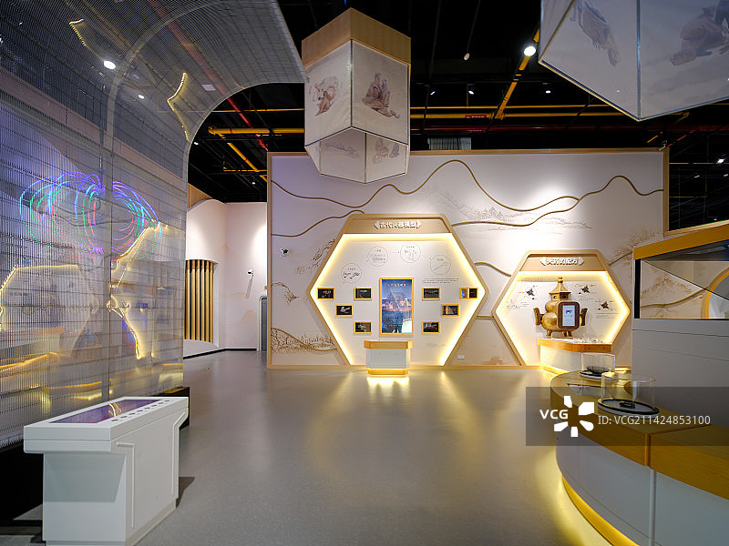 中国山东省科技馆展厅图片素材