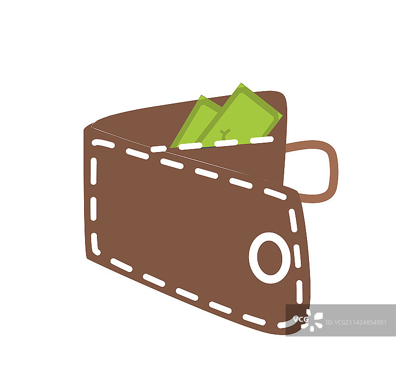 带纸币图标的钱包图片素材