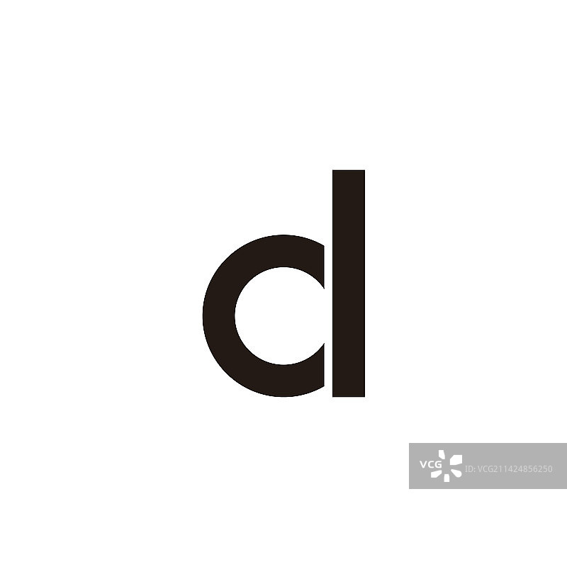 字母CD几何简约符号标志图片素材