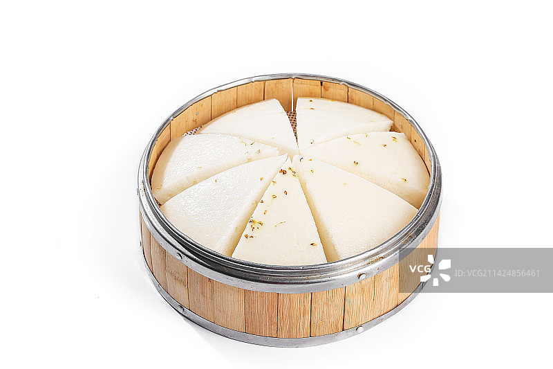 白底上的白糖桂花糕图片素材