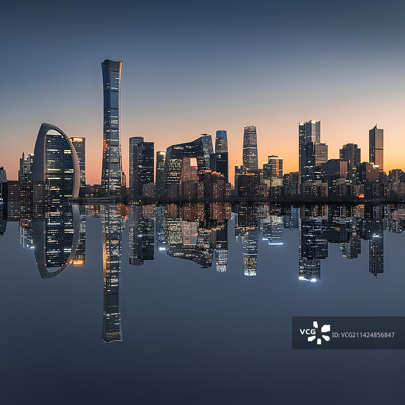 国贸地平线图片素材