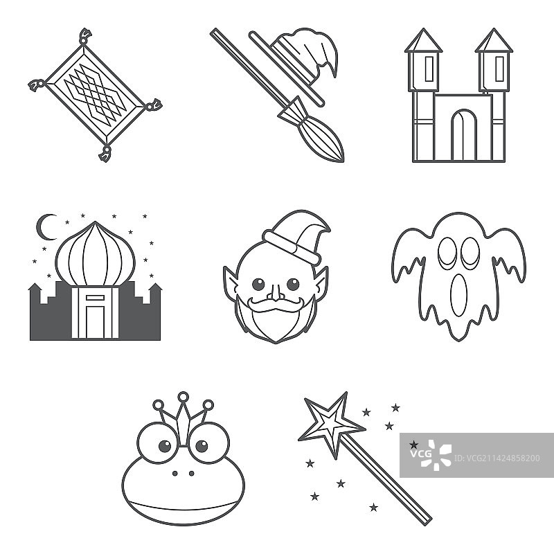 奇幻图标合集图片素材