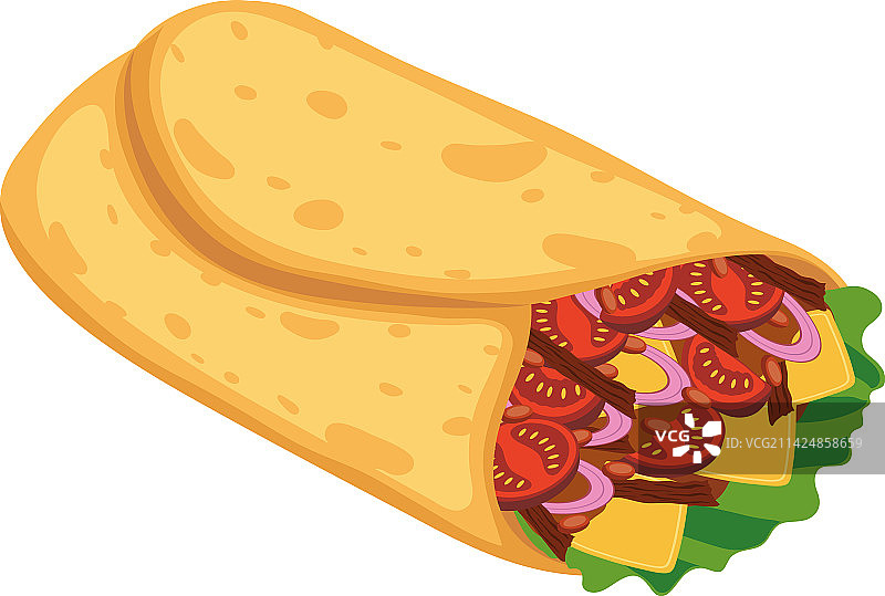 美味的墨西哥卷饼图片素材