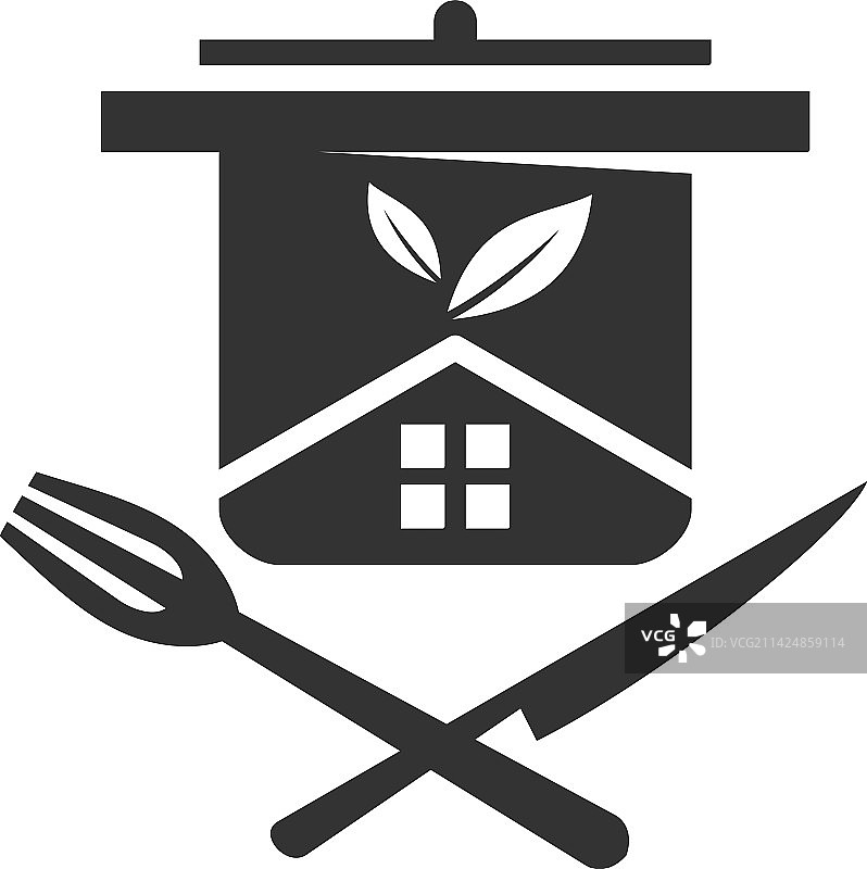 家庭厨房logo模板图标品牌图片素材