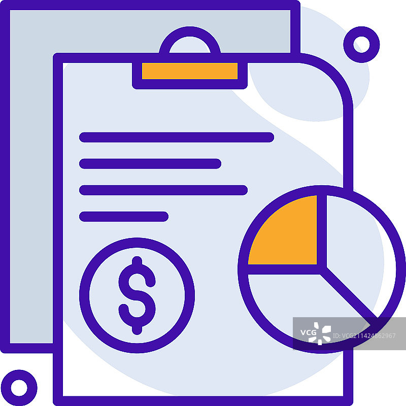 紫色财务报表业务图标图片素材