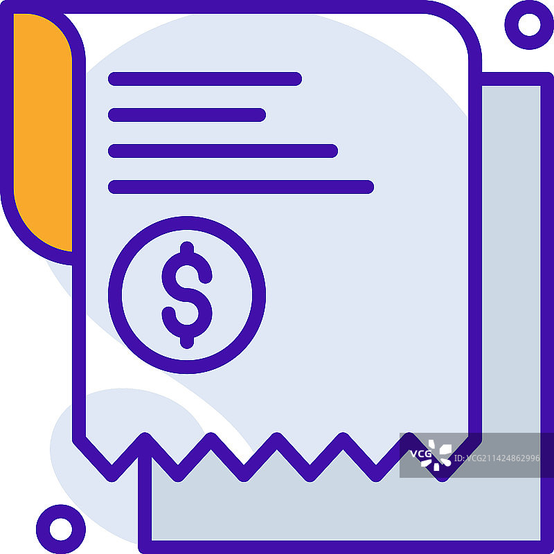紫色和橙色双色调税务商务图标图片素材