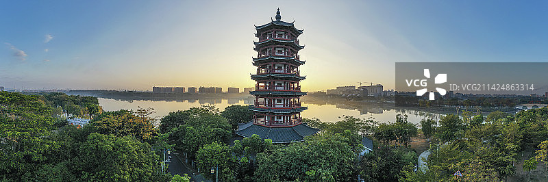 中国广东东莞华阳湖湿地公园图片素材