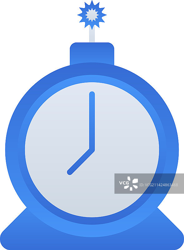 蓝色双色调风格的截止日期业务图标图片素材