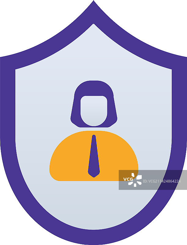 带有紫色和保险业务人员图标图片素材