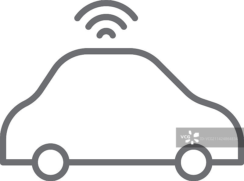 无线网络汽车图标图片素材