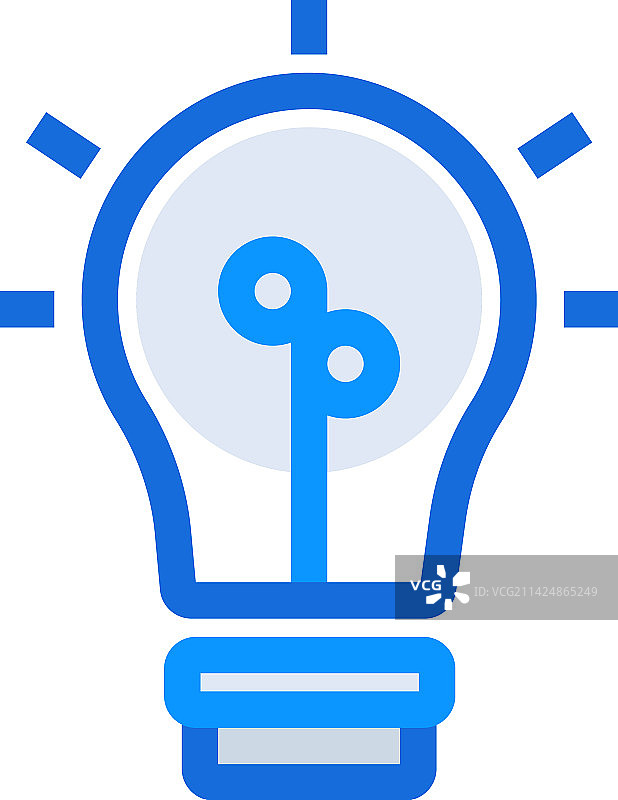 带有蓝色的头脑风暴业务管理图标图片素材