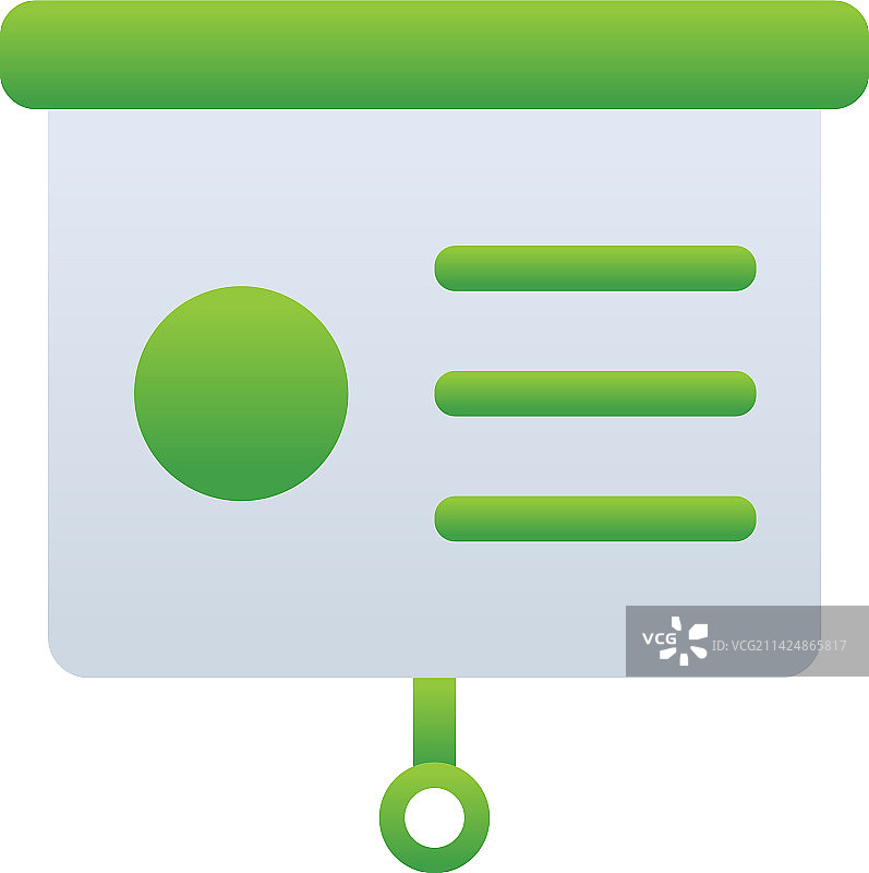 绿色商务管理演示图标图片素材