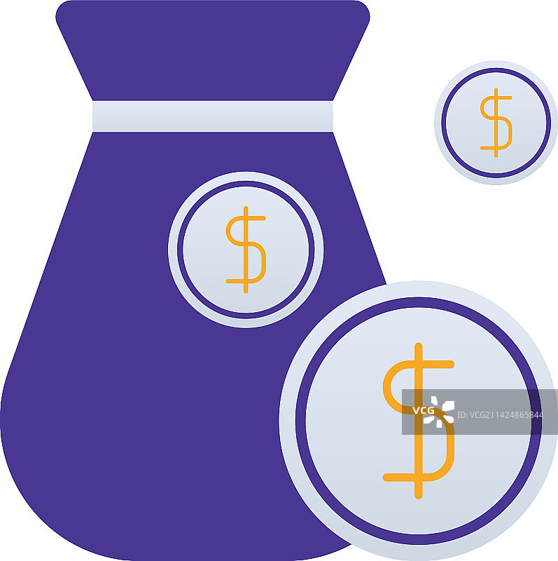 紫色预算业务管理图标图片素材