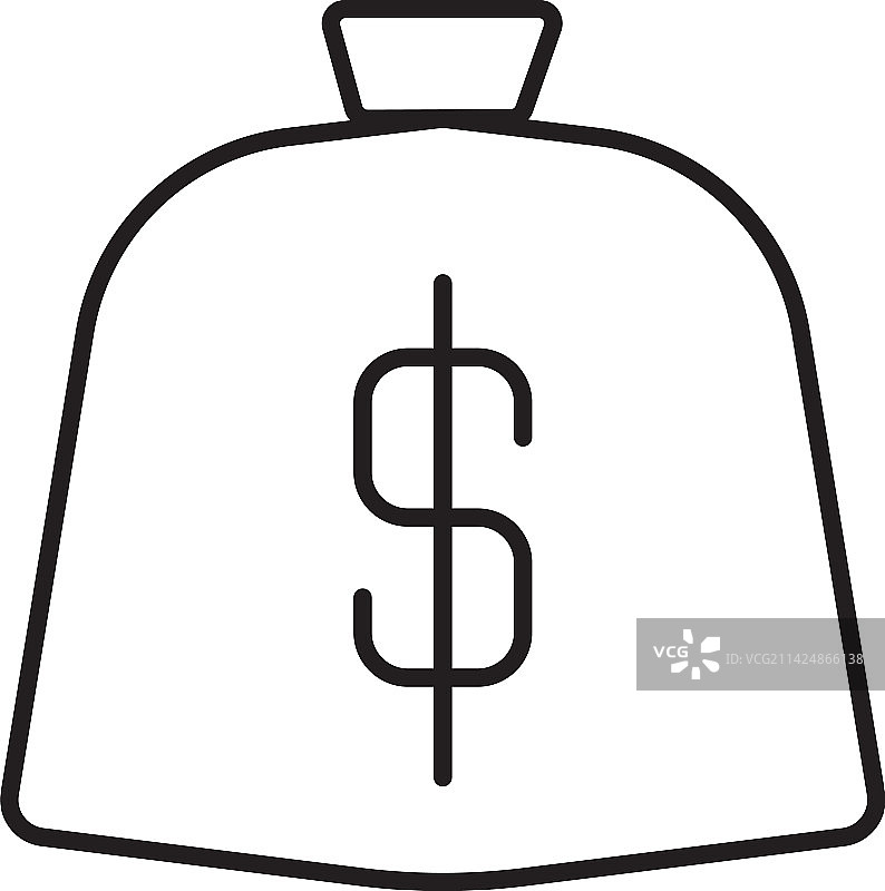 钱币美元袋图标图片素材