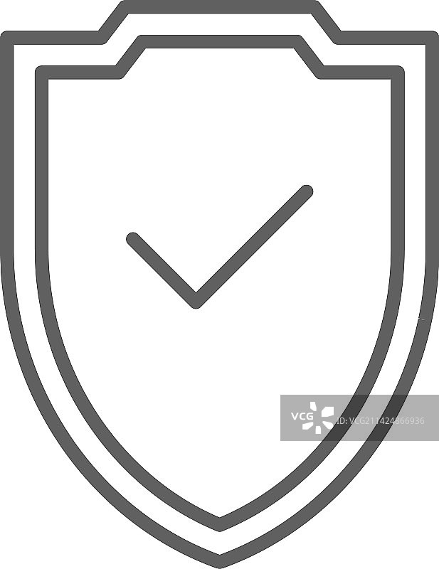 带黑色轮廓的安全金融科技创业公司图标图片素材