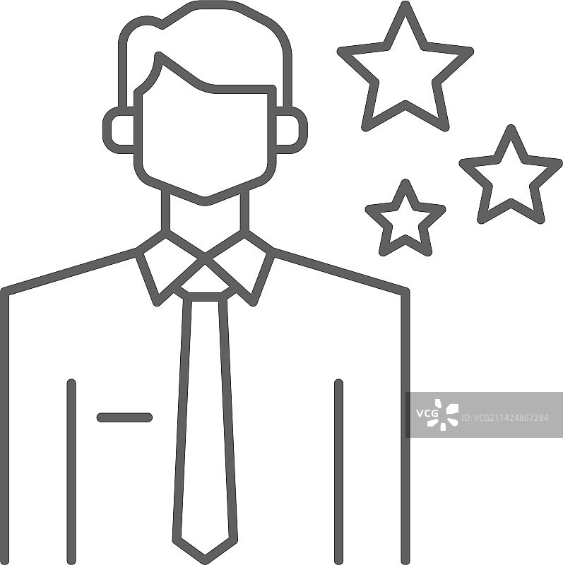 有喜爱员工的商务人士图标图片素材