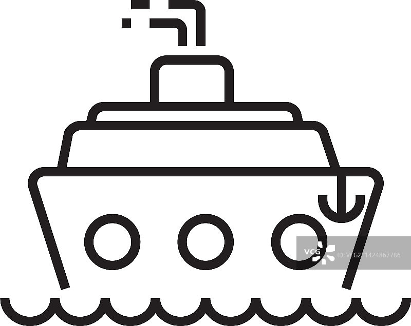 渡轮运输图标图片素材