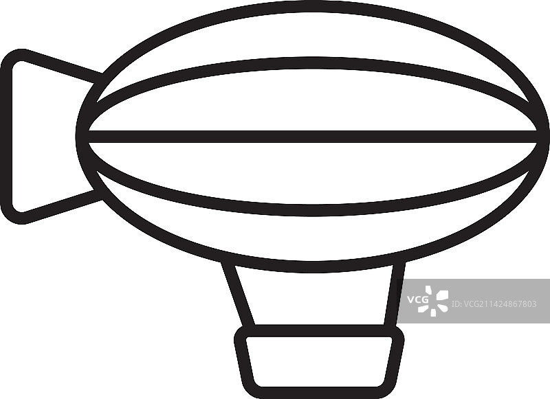 热气球交通运输图标：人物图集图片素材