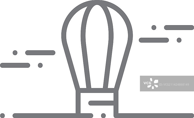 热气球运输图标人物图片素材