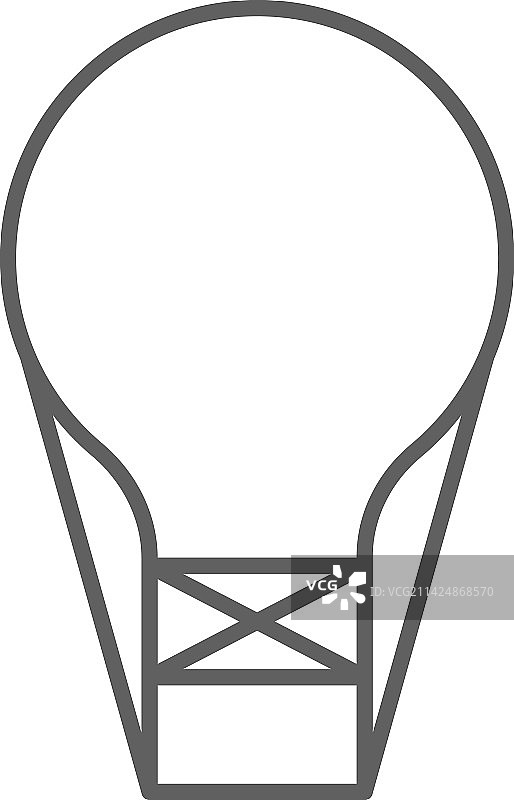 带有人物图标的飞艇运输图标图片素材