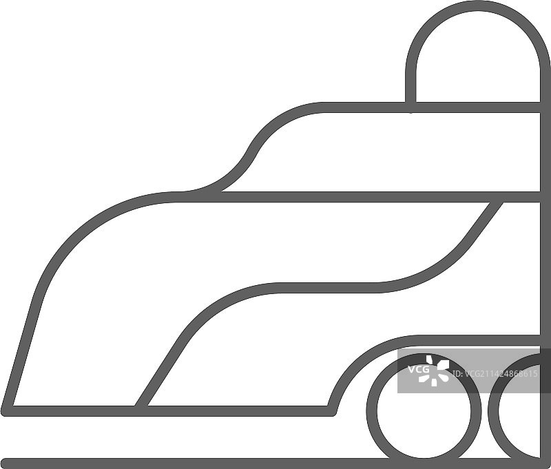 带黑色人物的火车交通图标图片素材