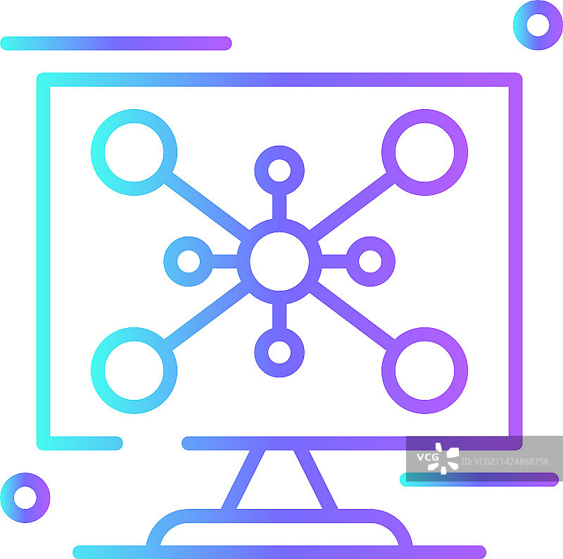 蓝色渐变社交网络反馈图标图片素材