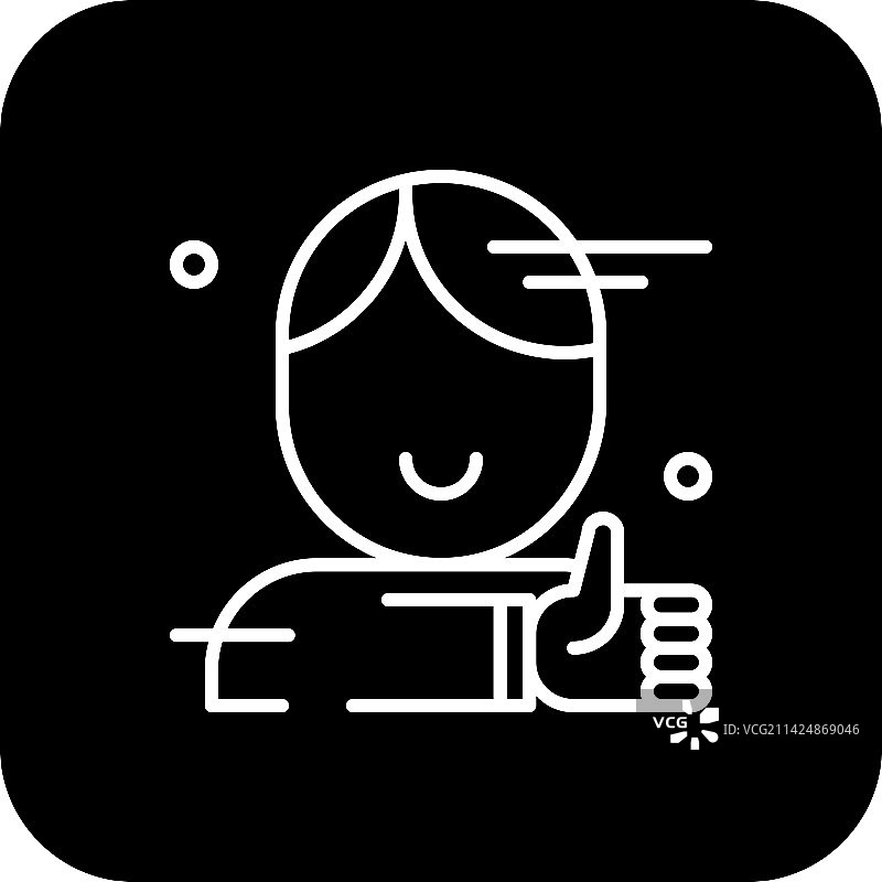 黑色填充的满意度反馈图标图片素材