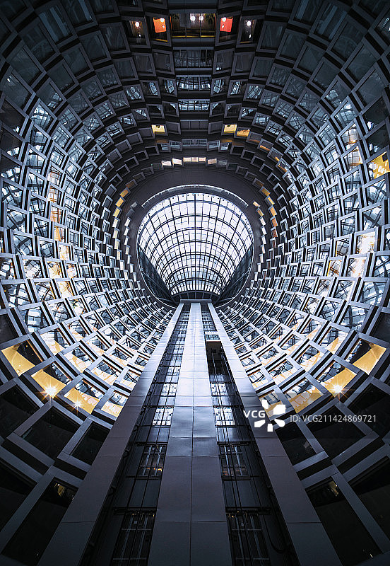 北京城奥大厦中庭图片素材