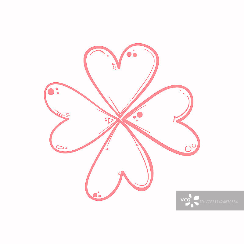 情人节涂鸦元素图片素材