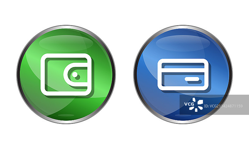 3D钱包图标矢量图图片素材