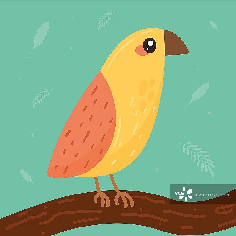 黄色小鸟图片素材