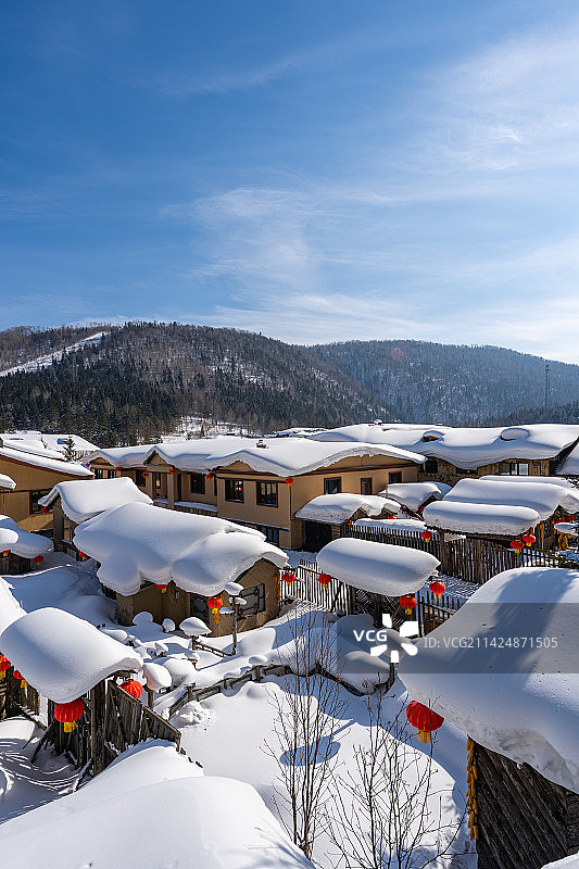 中国雪乡风景区图片素材