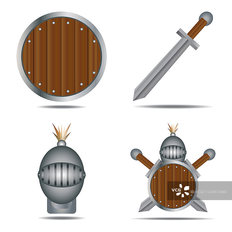 骑士图标集图片素材