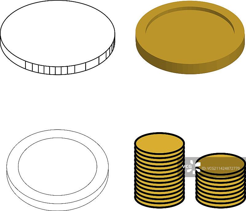 硬币图标图片素材