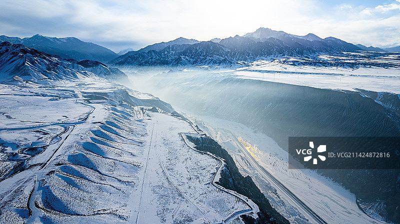 独山子大峡谷图片素材