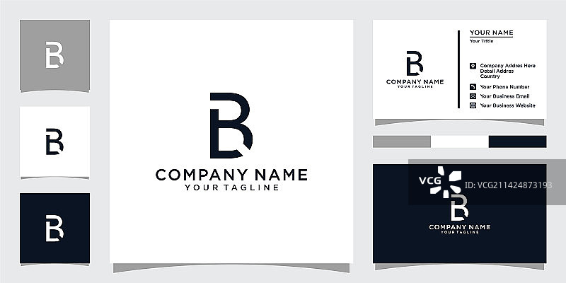 LB或BL首字母标志设计图片素材