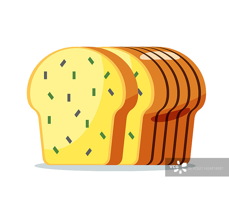 孤立的面包图片素材