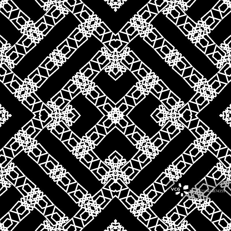 几何抽象无缝图案背景图片素材