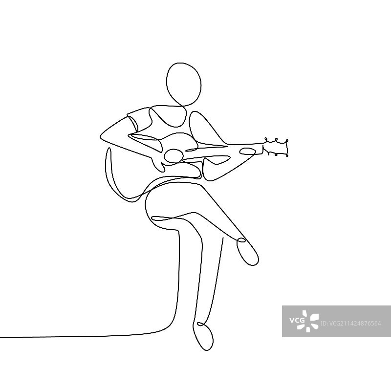 弹吉他的歌唱者图片素材