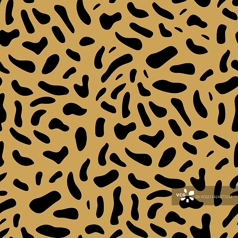 金色动物皮革无缝图案图片素材
