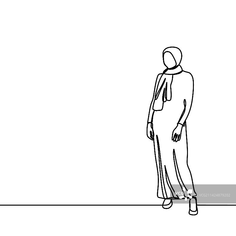 戴着时尚头巾的潮流女孩图片素材