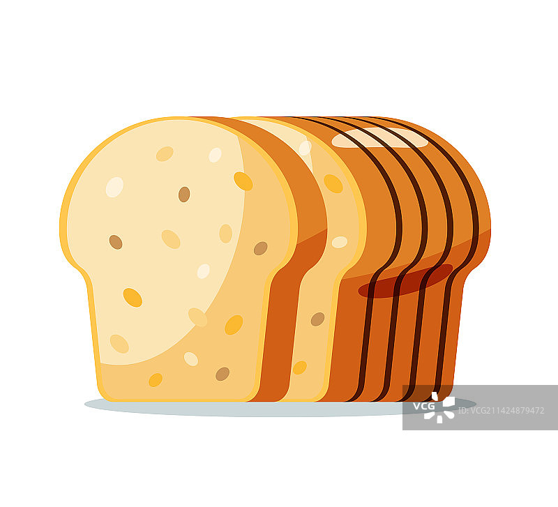 孤立的面包图片素材