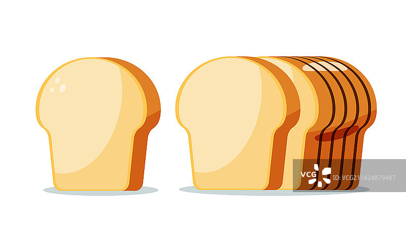 孤立的面包图片素材