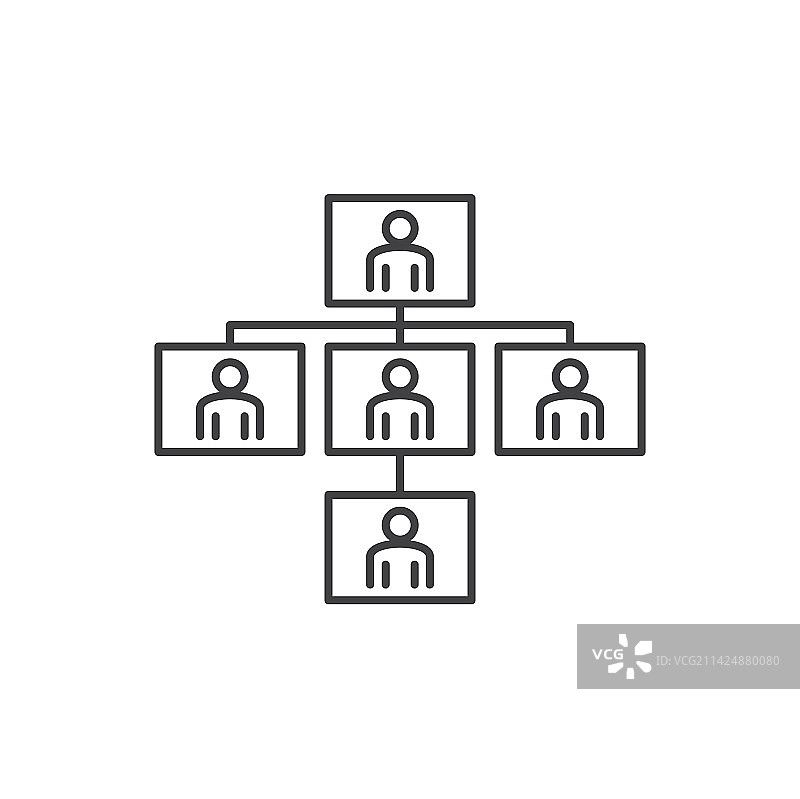 移动设备层级结构图标轮廓符号图片素材